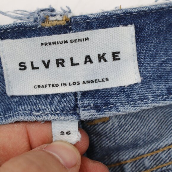 SilverLake Jeans Womens 26 29x32 Taylor Wide Leg Pleated High Rise Made in USA - Picture 14 of 16